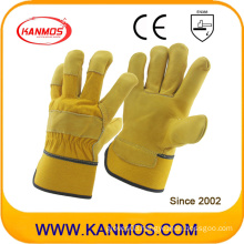 Cowhide Cow Grain Leather Industrial Safety Work Gloves (12003)